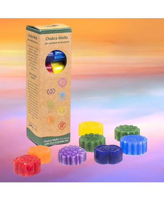 Cera Perfumada de los 7 Chakras para Quemador de Esencias