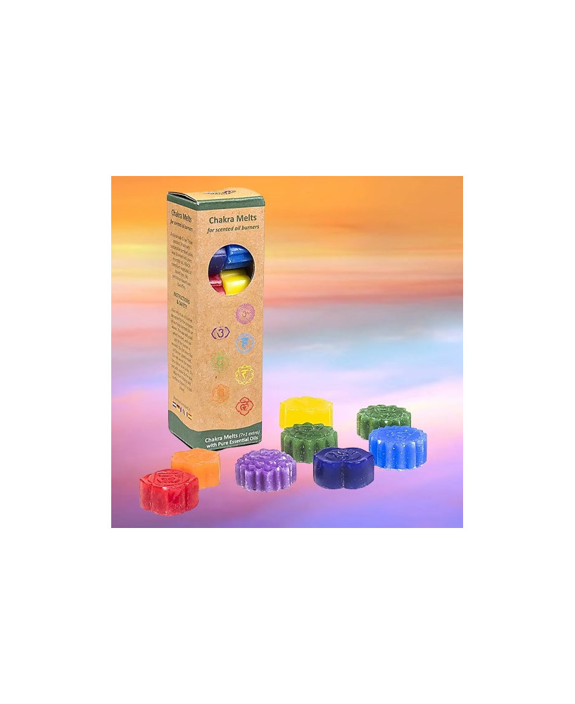 Cera Perfumada de los 7 Chakras para Quemador de Esencias