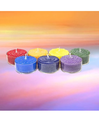 Conjunto de 7 Velas Perfumadas de los Chakras