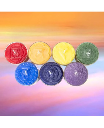 Conjunto de 7 Velas Perfumadas de los Chakras