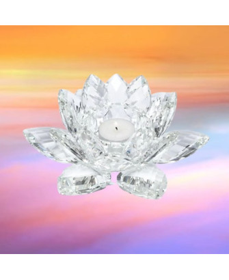 Candelario Flor de Loto de Cristal