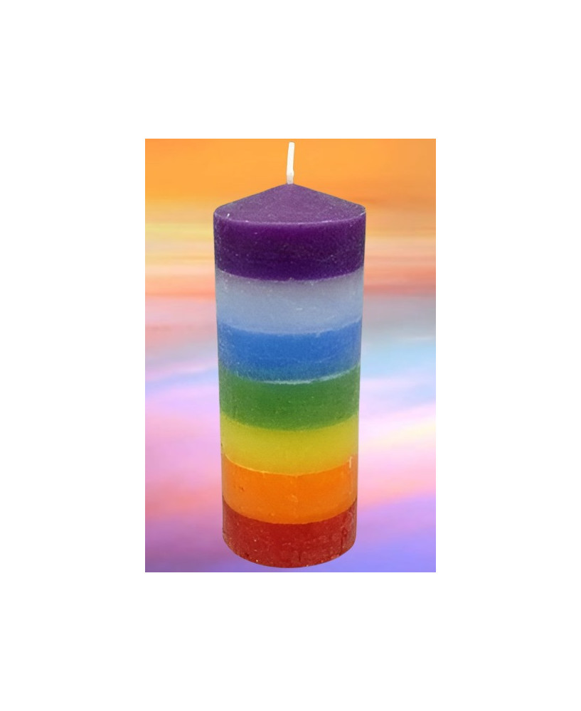 Velón Liso 7 Chakras