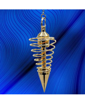 Péndulo Espiral de Latón Color Oro
