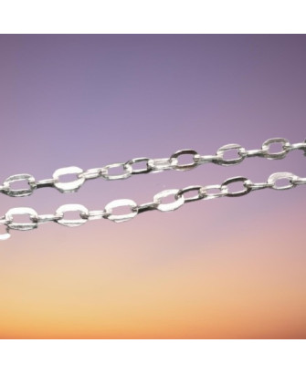 Cadena de Plata, Eslabón Cadeneta, 60cm