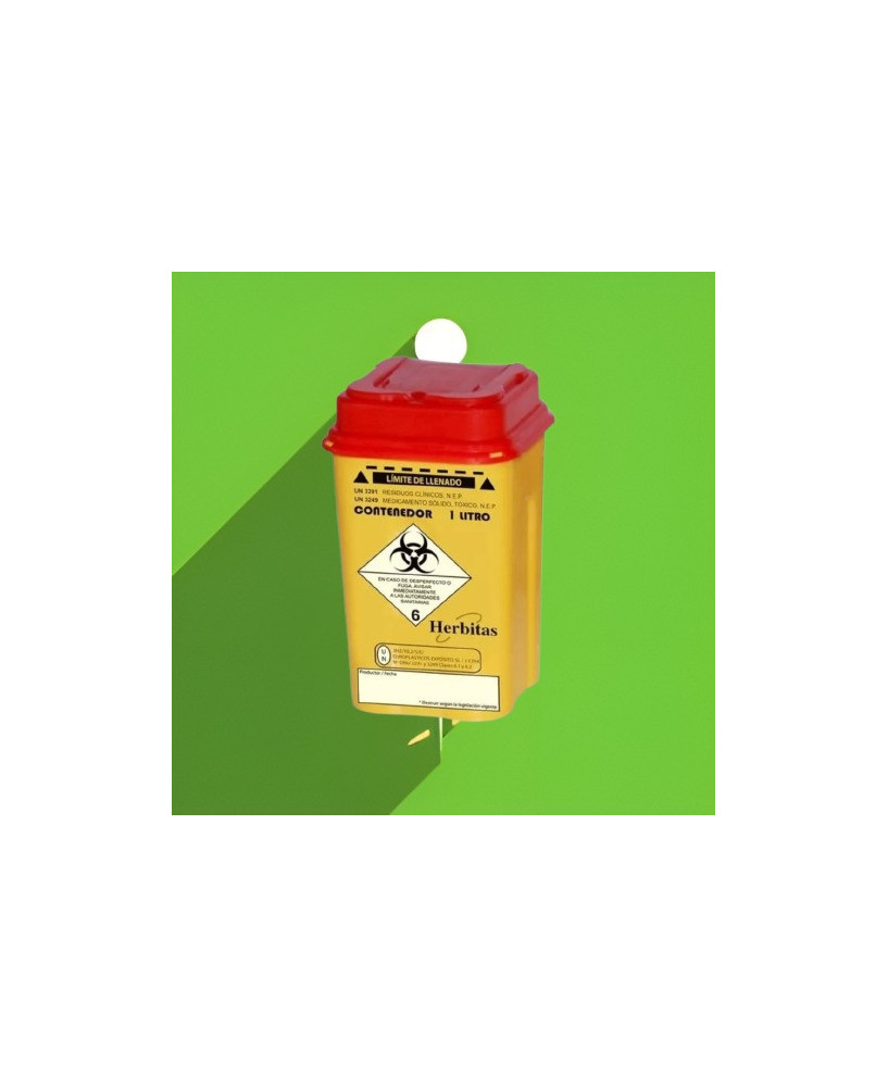 Contenedor de residuos agujas 500 ml