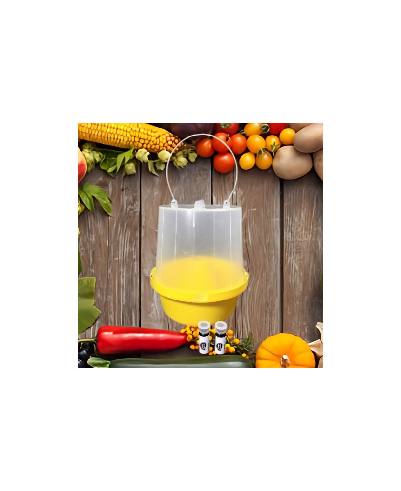 Trampa atrayente para mosca de la fruta y del olivo
