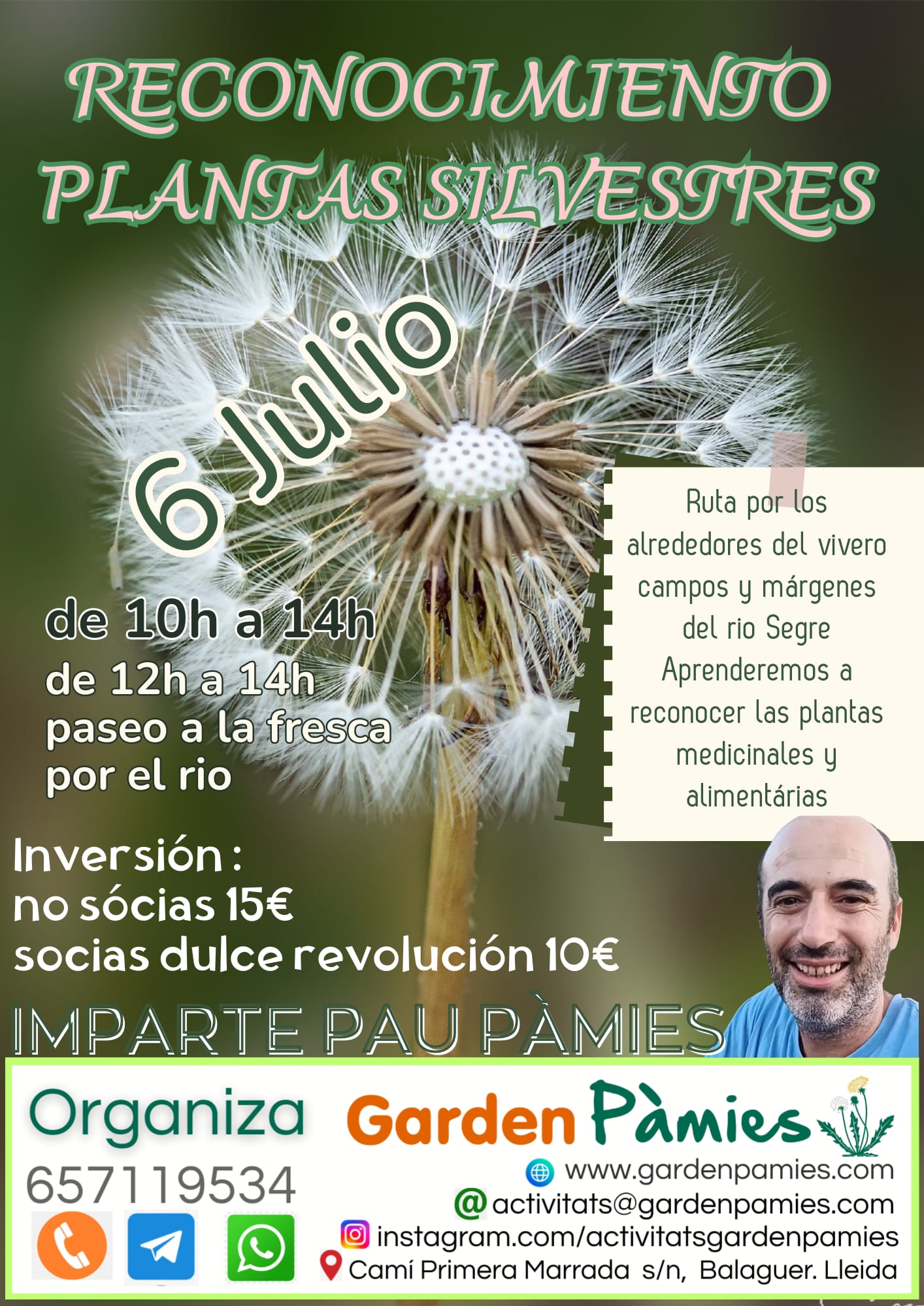 Descubre el fascinante mundo de las Plantas Silvestres con Pau Pàmies!