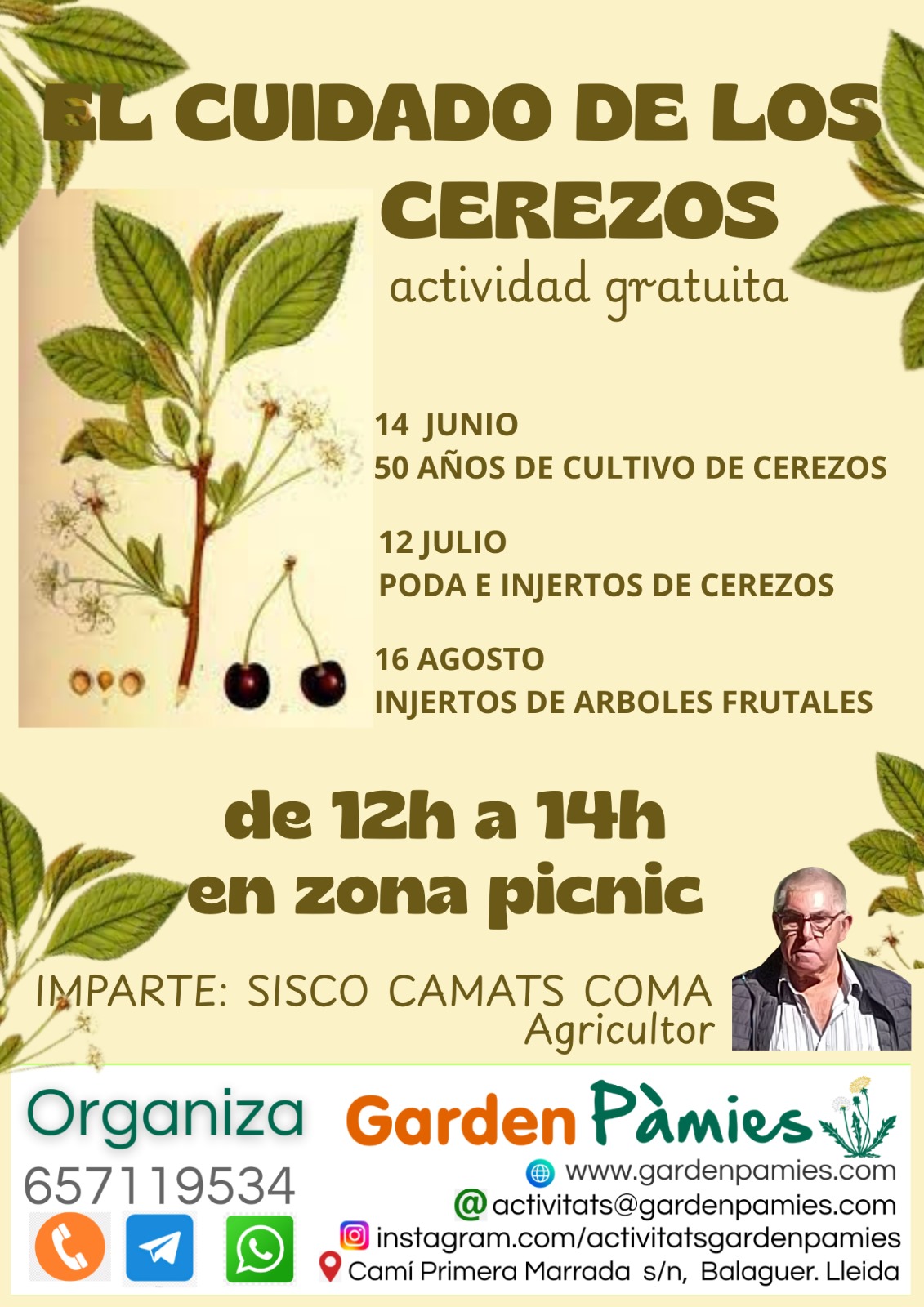 Curso Gratuito: Taller de injertos de árboles frutales