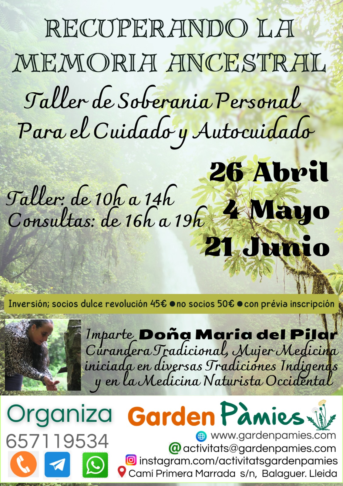 Recuperando la Memoria Ancestral - Taller de Soberanía Personal para el Cuidado y Autocuidado