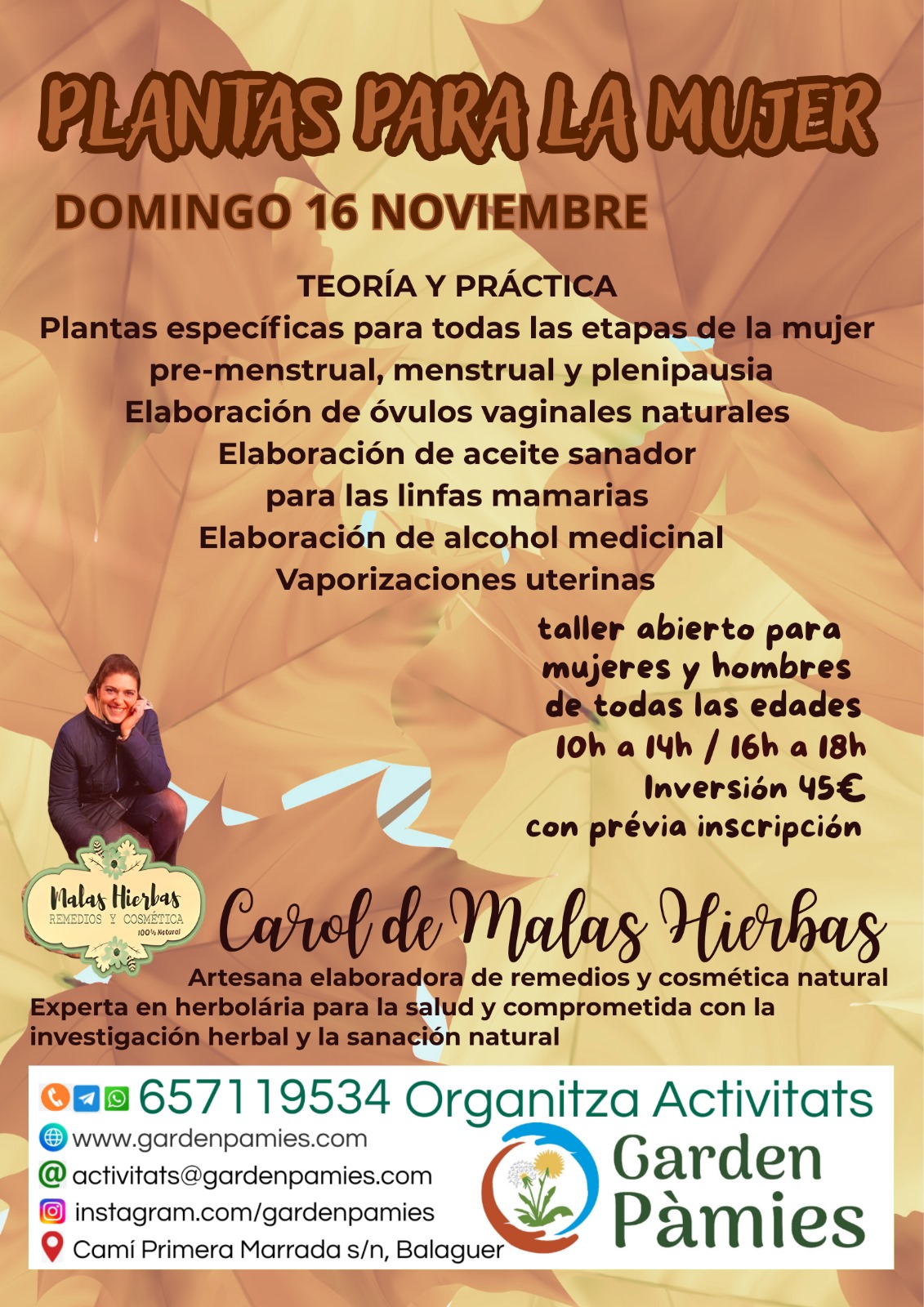 Plantas para la mujer 16/11/2025
