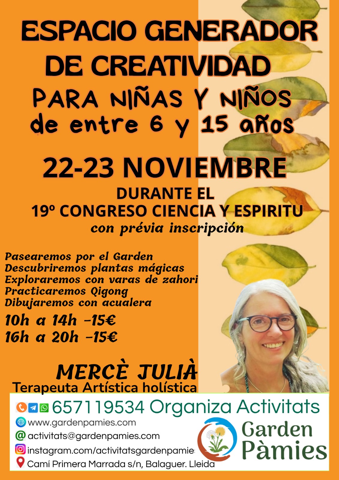 Espacio Generador de Creatividad (para Niñas y Niños) 22-23/11/2025