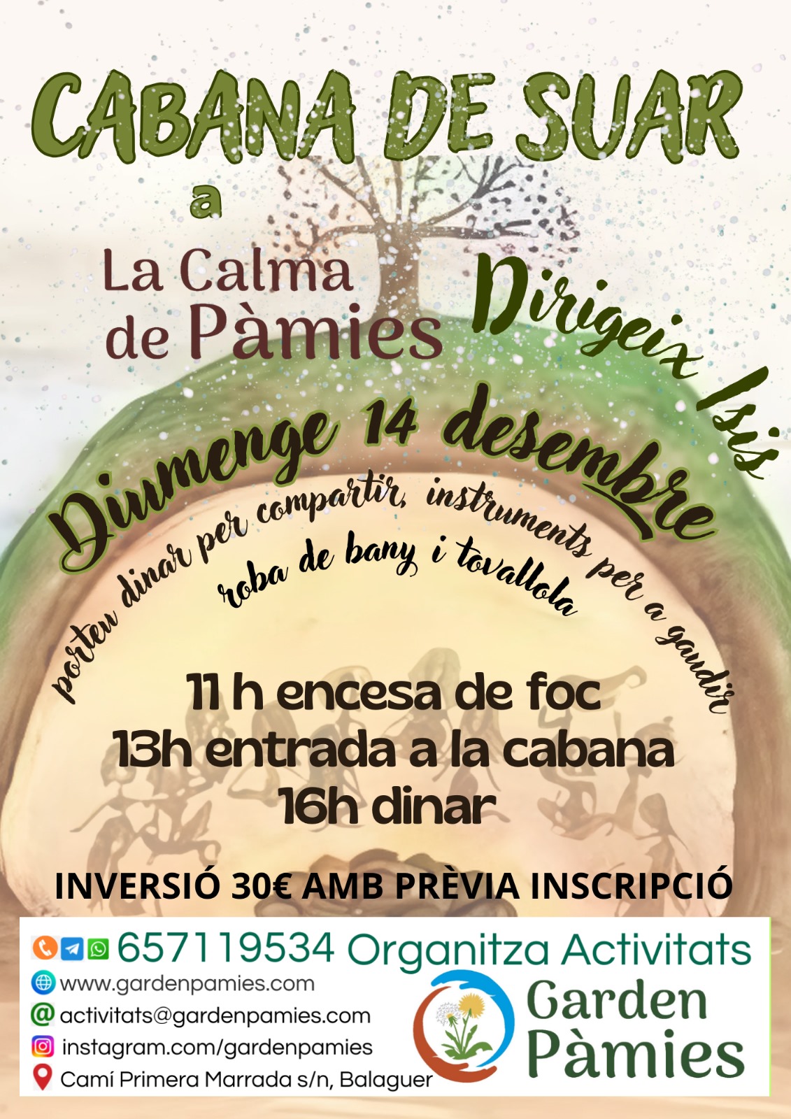 Cabana de Suar "Temazcal" 14/12/2025