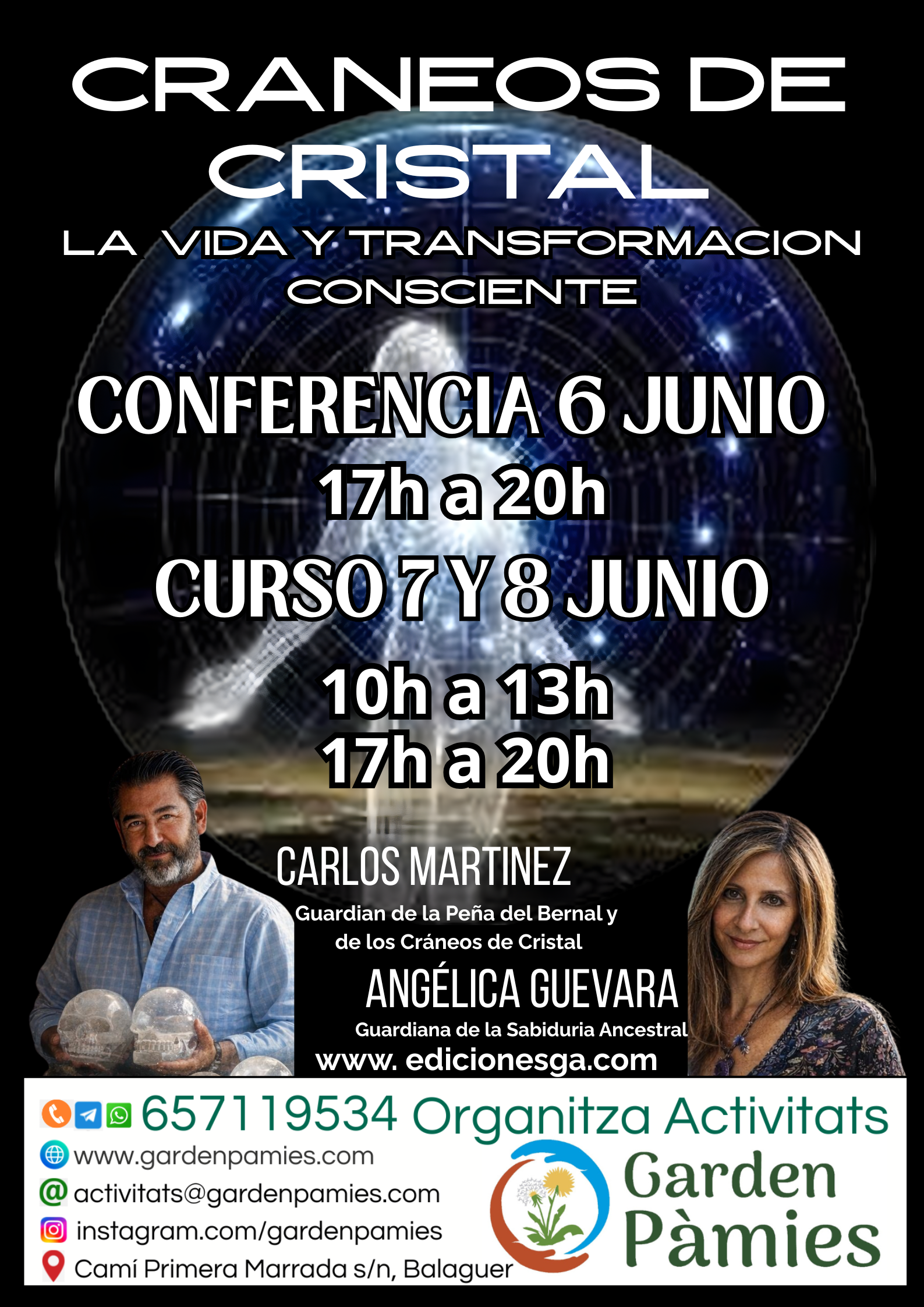CONFERENCIA CRANEOS DE CRISTAL. La vida y tranformación consciente