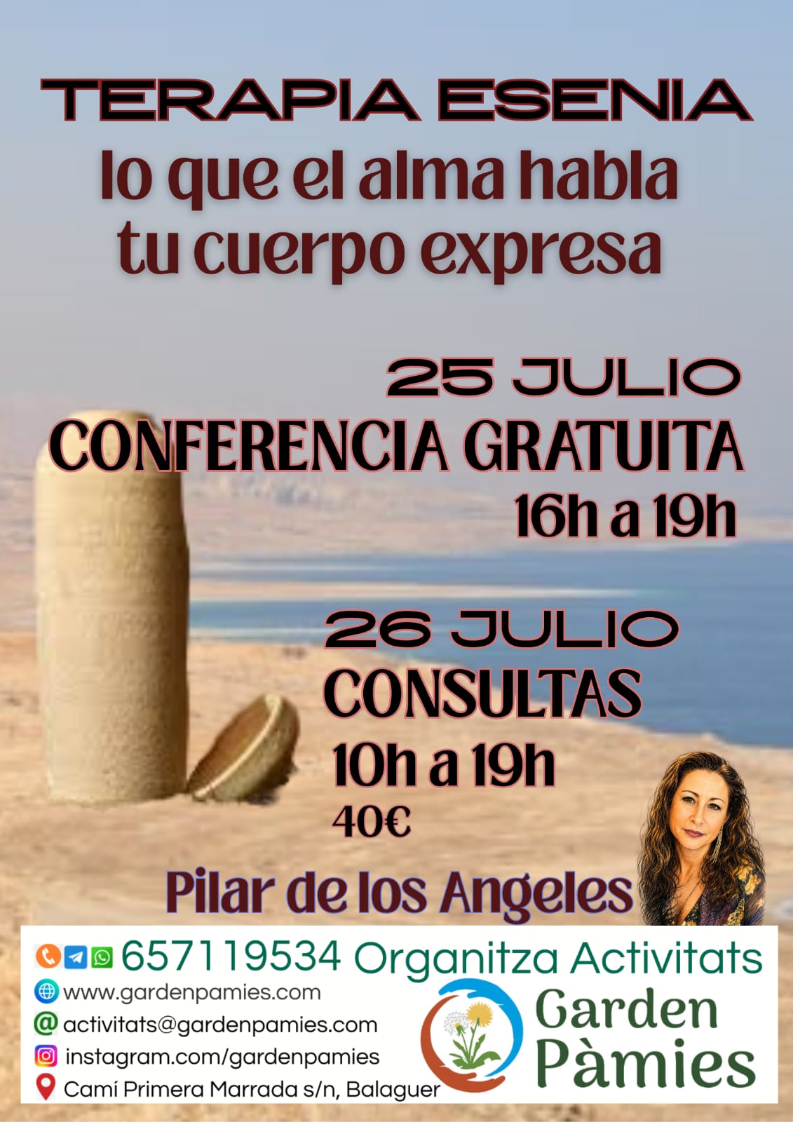 CONFERENCIA GRATUITA. TERAPIA ESENIA. Lo que el alma habla, tu cuerpo expresa.